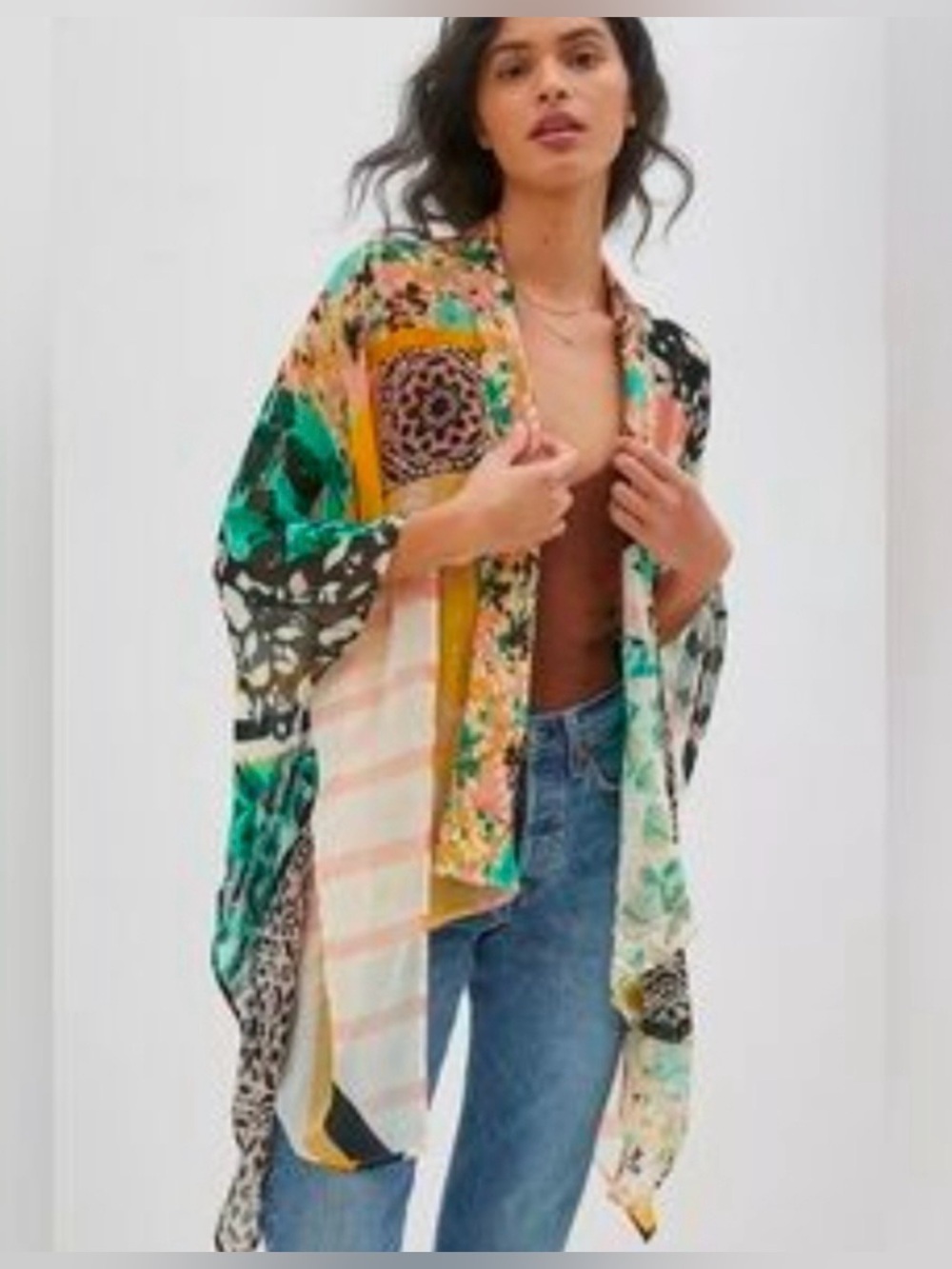 Anthropologie Clea Kimono OS